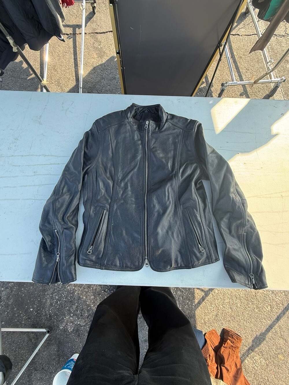 Whet Blu NYC Women's Genuine Leather Motorcycle Biker Jacket